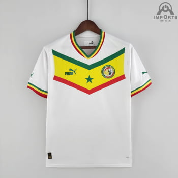 Camisa da Seleção Senegalesa l 2022 Versão Torcedor + Personalização Grátis