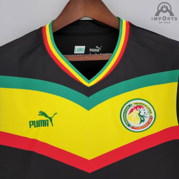 Camisa da Seleção Senegalesa ll 2022 Versão Torcedor + Personalização Grátis