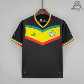 Camisa da Seleção Senegalesa ll 2022 Versão Torcedor + Personalização Grátis