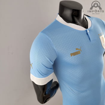 Camisa da seleção Uruguaia l 2022 Versão Jogador+ Personalização Gátis