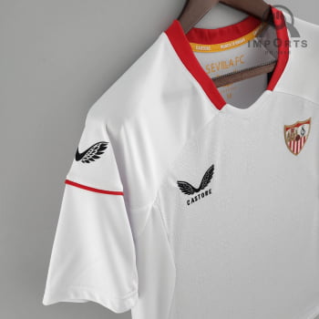 Camisa do Sevilla l 22/23 Versão Torcedor + Personalização Grátis