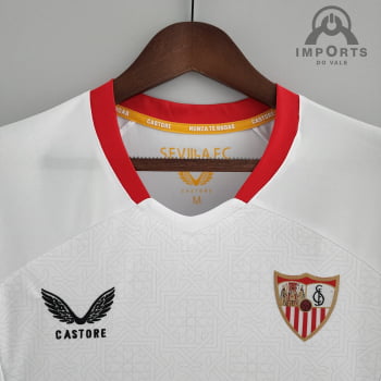 Camisa do Sevilla l 22/23 Versão Torcedor + Personalização Grátis