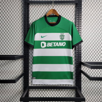 Camisa Sporting I 23/24 Versão Torcedor + Personalização Grátis Camisa Sporting I 23/24 Versão Torcedor + Personalização Grátis