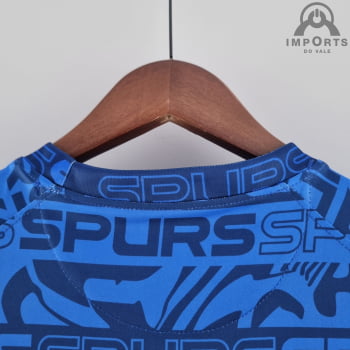 Camisa Tottenham 22/23 Versão Torcedor Ed. Especial Azul + Personalização Grátis 