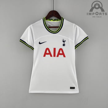 Camisa Tottenham I 22/23 Versão Feminina + Personalização Grátis Camisa Tottenham I 22/23 Versão Feminina + Personalização Grátis