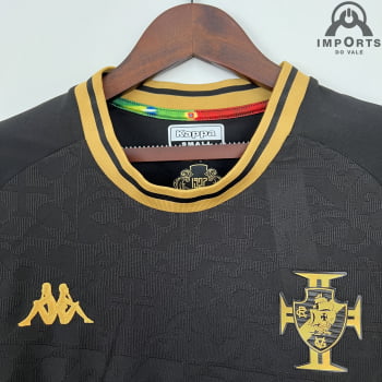 Camisa Vasco 22/23 Versão Feminina Goleiro Preta + Personalização Grátis 