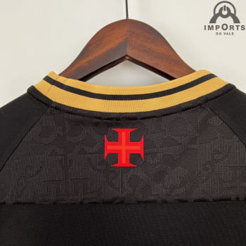 Camisa Vasco 22/23 Versão Feminina Goleiro Preta + Personalização Grátis 