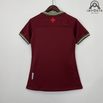 Camisa Vasco 22/23 Versão Feminina Goleiro Vinho + Personalização Grátis