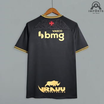 Camisa Vasco 22/23 Goleiro Preta + Patrocínios + Personalização Grátis