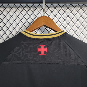 Camisa Vasco 22/23 Versão Torcedor Goleiro Preta + Personalização Grátis