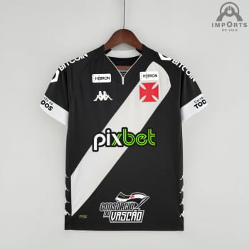 Camisa Vasco l 22/23 Versão Torcedor + Patrocínios + Personalização Grátis Camisa Vasco l 22/23 Versão Torcedor + Patrocínios + Personalização Grátis