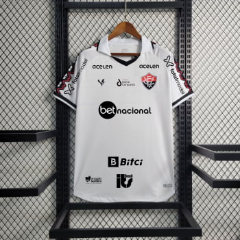 Camisa Vitória II 23/24 Versão Torcedor + Patrocínios + Personalização Grátis Camisa Vitória II 23/24 Versão Torcedor + Patrocínios + Personalização Grátis