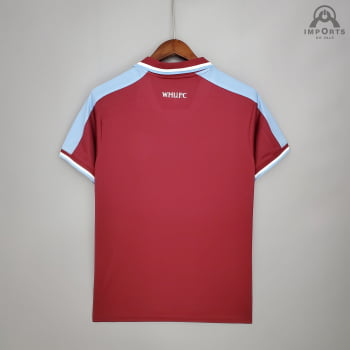 Camisa West Ham I 21/22 Versão Torcedor + Personalização Grátis