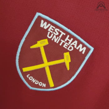 Camisa West Ham I 21/22 Versão Torcedor + Personalização Grátis