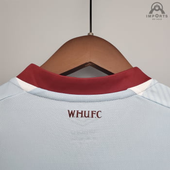 Camisa West Ham II 21/22 Versão Torcedor + Personalização Grátis