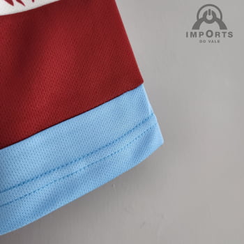 Camisa West Ham United l 22/23 Versão Torcedor + Personalização Grátis