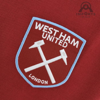 Camisa West Ham United l 22/23 Versão Torcedor + Personalização Grátis Camisa West Ham United l 22/23 Versão Torcedor + Personalização Grátis