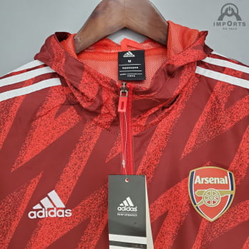 Jaqueta Corta-Vento Arsenal 21/22 - Vermelho