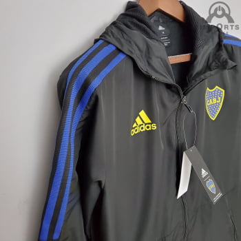 Jaqueta Corta-Vento Boca Juniors 22/23 - Preto