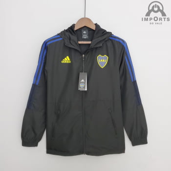 Jaqueta Corta-Vento Boca Juniors 22/23 - Preto