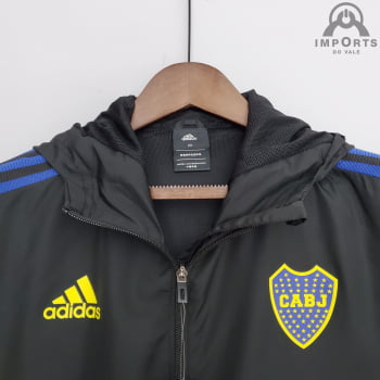Jaqueta Corta-Vento Boca Juniors 22/23 - Preto