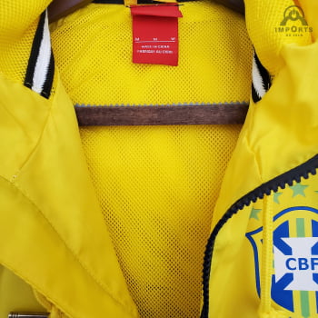 Jaqueta Corta-Vento da Seleção Brasileira 21/22 - Amarelo/azul