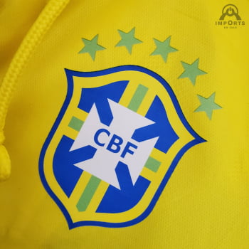Jaqueta Corta-Vento da Seleção Brasileira 21/22 - Amarelo/azul