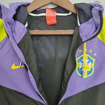 Jaqueta Corta-Vento da Seleção Brasileira 21/22 - Amarelo/lilás