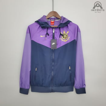 Jaqueta Corta-Vento Corinthians 21/22 - Roxo/azul