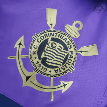 Jaqueta Corta-Vento Corinthians 21/22 - Roxo/azul