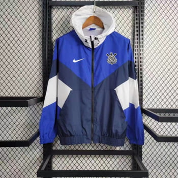 Jaqueta Corta-Vento Corinthians 23/24 - Azul/branco