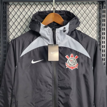 Jaqueta Corta-Vento Corinthians 23/24 - Preto/branco