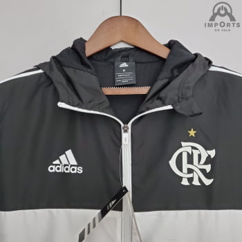 Jaqueta Corta-Vento Flamengo 22/23 - Azul/Branco