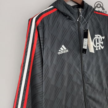 Jaqueta Corta-Vento Flamengo 22/23 - Preto/vermelho/branco