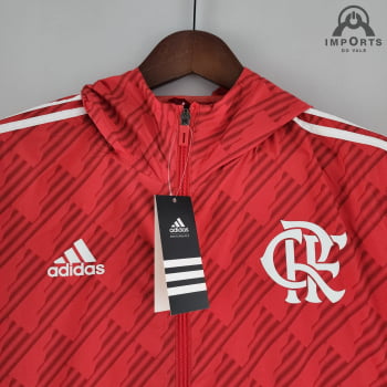 Jaqueta Corta-Vento Flamengo 22/23 - Vermelho/branco
