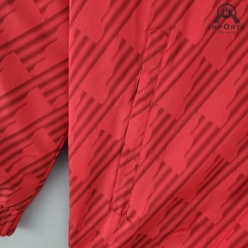 Jaqueta Corta-Vento Flamengo 22/23 - Vermelho/branco