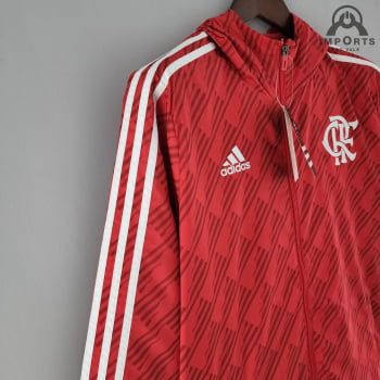 Jaqueta Corta-Vento Flamengo 22/23 - Vermelho/branco