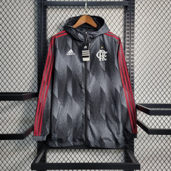 Jaqueta Corta-Vento Flamengo 23/24 - Preto/cinza