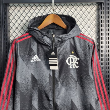 Jaqueta Corta-Vento Flamengo 23/24 - Preto/cinza