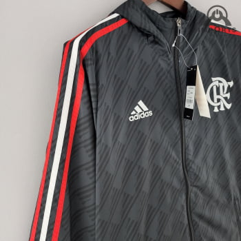 Jaqueta Corta-Vento Flamengo 23/24 - Preto/vermelho/branco