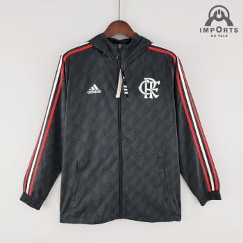 Jaqueta Corta-Vento Flamengo 23/24 - Preto/vermelho/branco