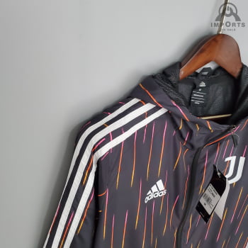 Jaqueta Corta-Vento Juventus 21/22 - Preto