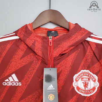 Jaqueta Corta-Vento Manchester United 21/22 - Vermelho