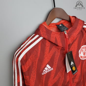 Jaqueta Corta-Vento Manchester United 21/22 - Vermelho