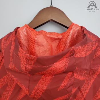 Jaqueta Corta-Vento Manchester United 21/22 - Vermelho