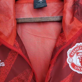 Jaqueta Corta-Vento Manchester United 21/22 - Vermelho
