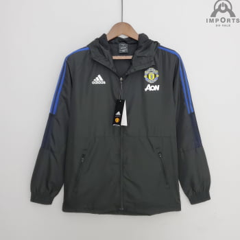 Jaqueta Corta-Vento Manchester United 22/23 - Preto