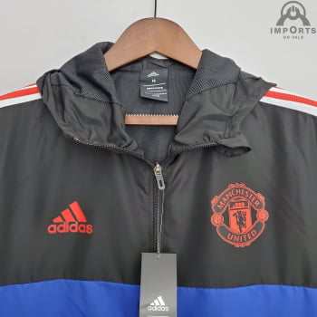 Jaqueta Corta-Vento Manchester United 22/23 - Preto/azul