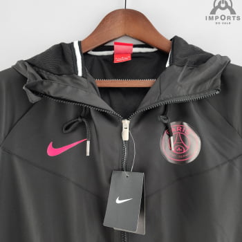 Jaqueta Corta-Vento Paris Saint Germain 22/23 - Preto