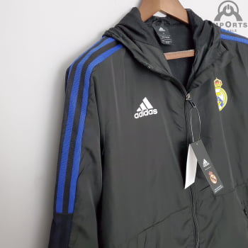 Jaqueta Corta-Vento Real Madrid 22/23 - Preto